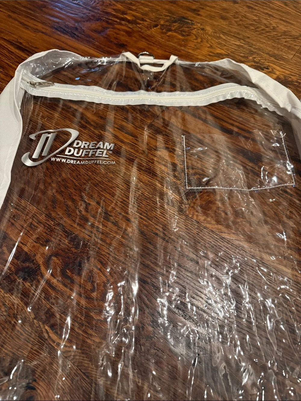 Dream Duffel Clear Kids Costume Garment Bags with White Trim - Set of 3